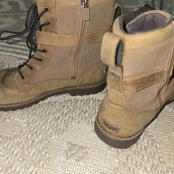 UGG Brown Lace-Up Boots - Picture 4 of 11